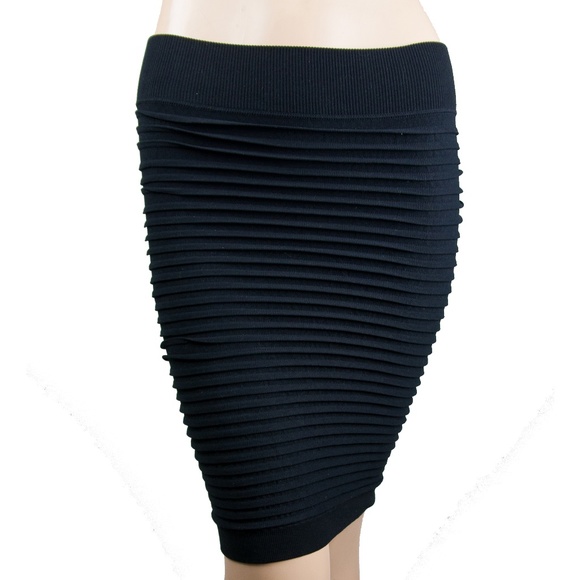 Power Skirt Black Straight Bandage Womens - Picture 1 of 4